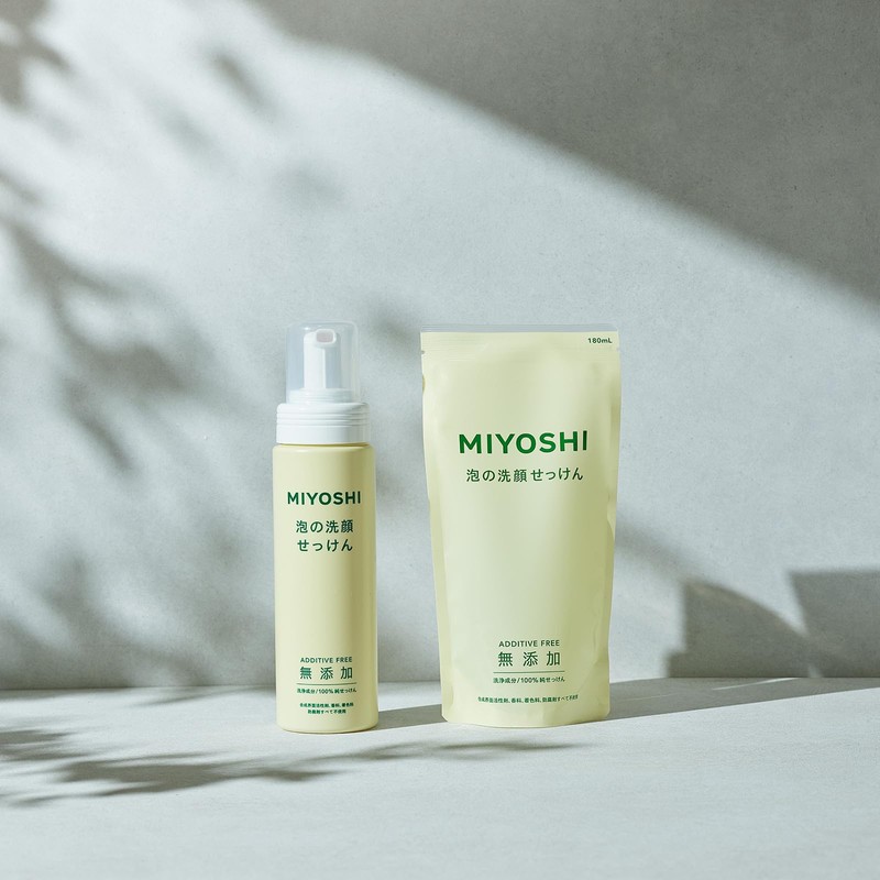 MIYOSHI Additive-free Foaming Face Soap
