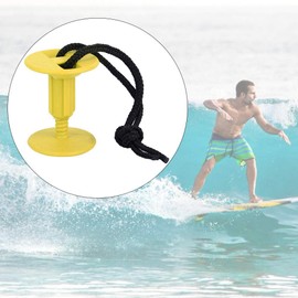 BORDSTRACT6Pcs Surfboard Rope Plug, Plastic Surfing Traction Hand Rope, Replacement Bodyboard Surfboard Surf Leash Plugs Accessories for Water Sports(yellow)