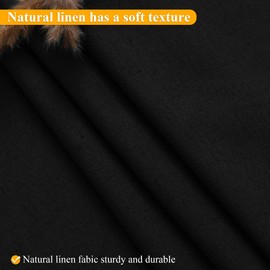 Jowels No Hook Black Shower Curtain, Snap-in Replacement Liner, Linen Fabric Durable for Farmhouse & Hotel Decor with See-Through Top Window Matte Black Shower Curtains for Mens 72x75