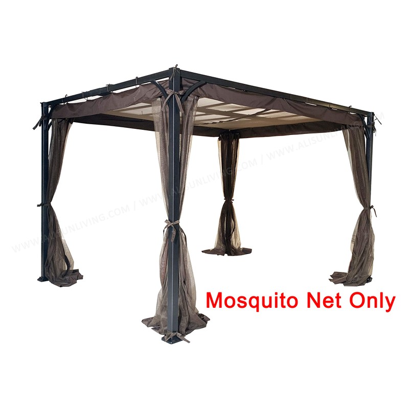 Replacement Mosquito Net for Flat-Roof Pergola - Mesh Bug Net