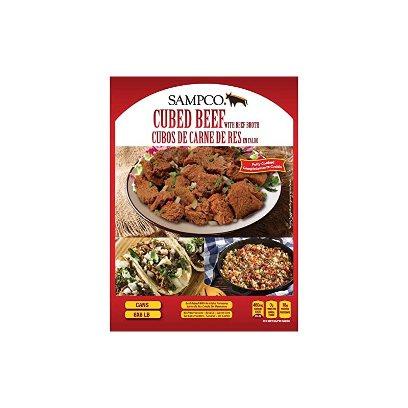 SAMPCO CUBED BEEF With Beef Broth