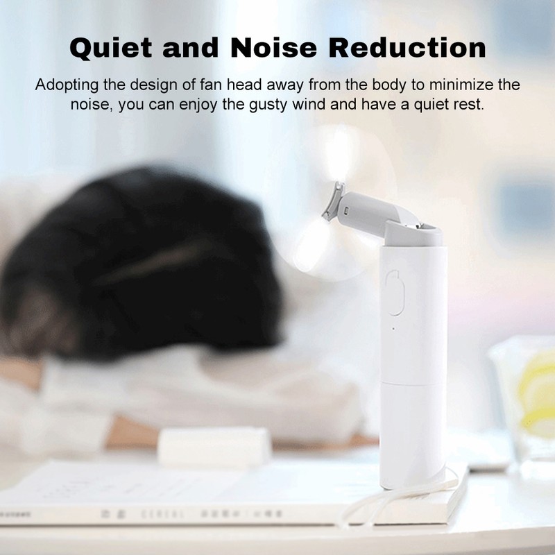 Portable Handheld Fan with 3 Foldable Blade, Rechargeable USB Small