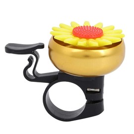 Bicycle Bell, Crisp Clear Sound Bike Bell Flower Decor Bell Cute Perfect for Bike Lover(Yellow)