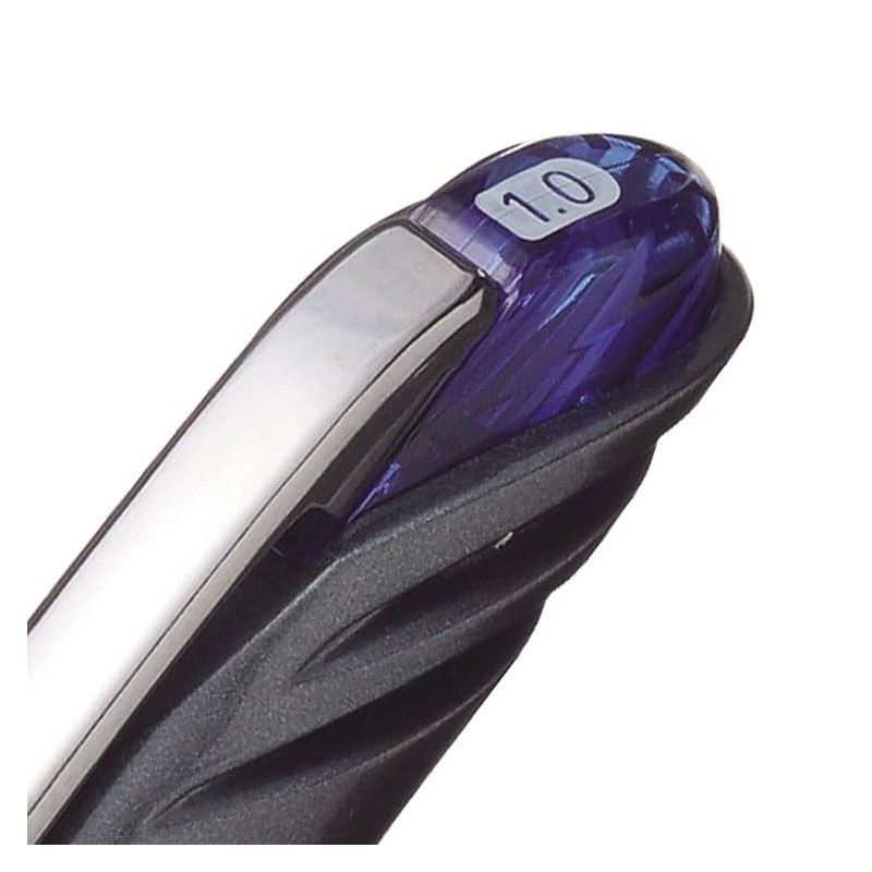 Pentel EnerGel Plus 1.0mm Rollerball - Blue Ink, (Pack of