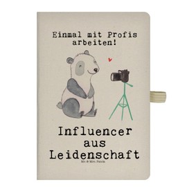 Mr. & Mrs. Panda DIN A5 Baumwoll Notizbuch Influencer Leidenschaft - Geschenk, Eintragebuch, Jubiläum, Tagebuch, Notizen, Kollege, Beruf, Rente,