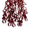 Red Crawfish Mardi Gras Beads New Orleans Seafood Boil Craft