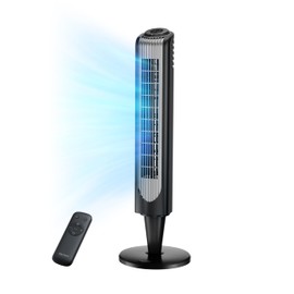 Pelonis 36-Inch Tower Fan for Bedroom – Oscillating Tower Fan with Remote Control – Indoor Quiet Fan with 3 Speeds, 4 Modes and 15-Hour Timer – ETL Certified