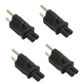 4PCS NEMA 5‑15P to IEC320 C7 Power Adapter Plug and Play Power Socket Adapter for Speaker LCD Monitor Printer