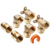 SharkBite Shower and Tub Connection Kit, Push to Connect Brass