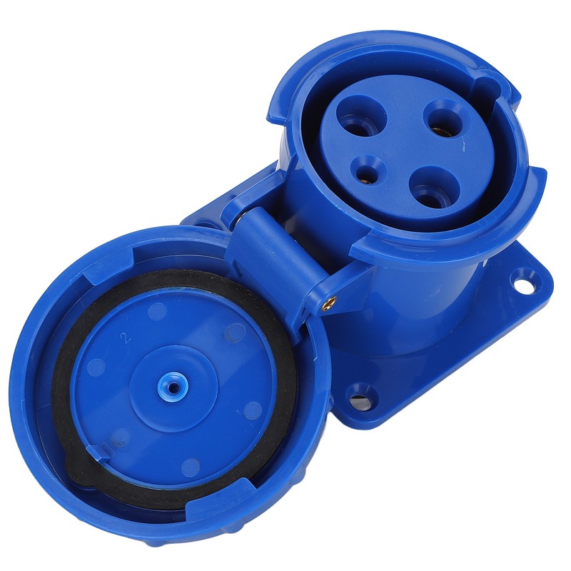 Waterproof Industrial Plug IP67 Compact Insulation 3 Cores Rubber Sealing