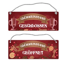 Reversible sign with cord. The perfect gadget for your Christmas party or the next mulled wine evening.