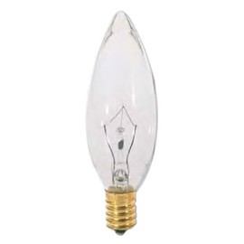 Bulbrite 400425-25CTC/E14-25 Watt Clear Incandescent Torpedo Shape Light Bulb, E14 Base (European)