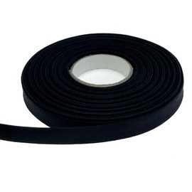 ZXTDBMBB Black Polyester bias Tape for Patchwork Assembly,Craft Binding,Hemming and Sewing， L×W:10 Yards× 0.5 Inch