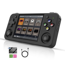 RG35XX H - Consola de juegos portátil Linux H700 de 3.5 pulgadas, visualización IPS de 3300 mAh, consola de videojuegos retro 5528 juegos clásicos compatibles con 5G WiFi Bluetooth 4.2 (RG35XX