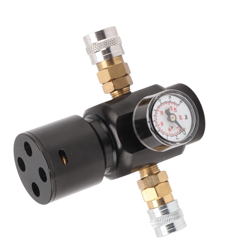 CO2 Mini Regulator Aluminum Alloy Brass Stainless Steel 8mm Dual