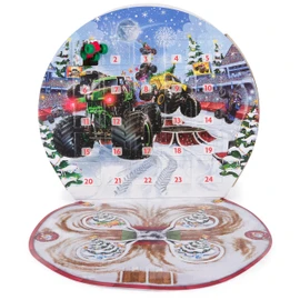 Monster Jam Mini Christmas Advent Calendar, 24 Days of Mini Monster Trucks and Accessories, 1:87 Scale, Kids’ Toys for Boys and Girls Ages 3 and up