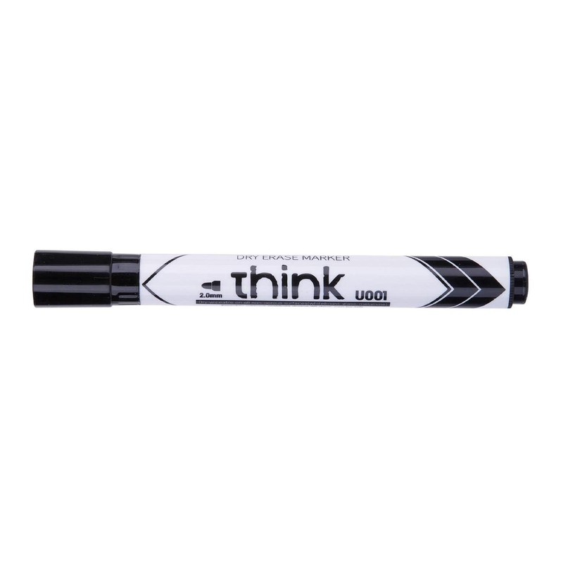 DELI Think Dry Erase Marker Pens Bullet Tip 2.0mm Black