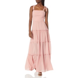 Dress the Population Womens Adonia Fit and Flare Maxi Special Occasion, Blush, Large US