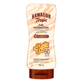 Hawaiian Tropic Silk Loción, 50 SPF, 180 ml