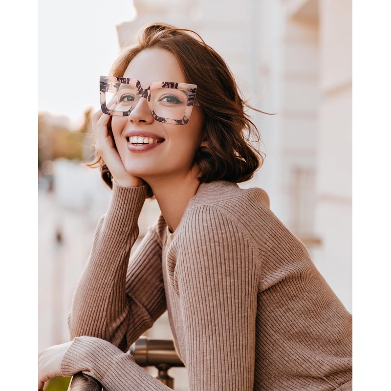 REAVEE 3 Pack Oversized Reading Glasses for Women Large Frame