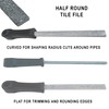 Tile File Tungsten Carbide Grit Edge File Medium Grit 6"