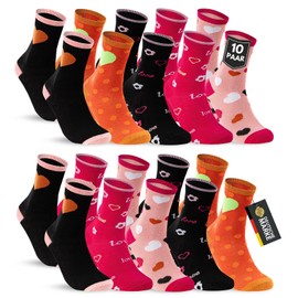 10 Pairs of Children's Cotton Socks, Boys & Girls