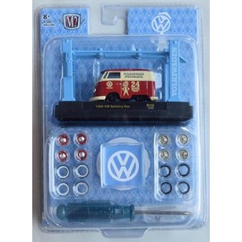 M2 Machines 1960 Volkswagen Delivery Van, only 8280 pcs Worldwide [red/Pale Yellow] Model kit
