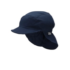 Sterntaler Unisex Children's Peaked Cap with Neck Protection, No Ties, Children's Hat, navy