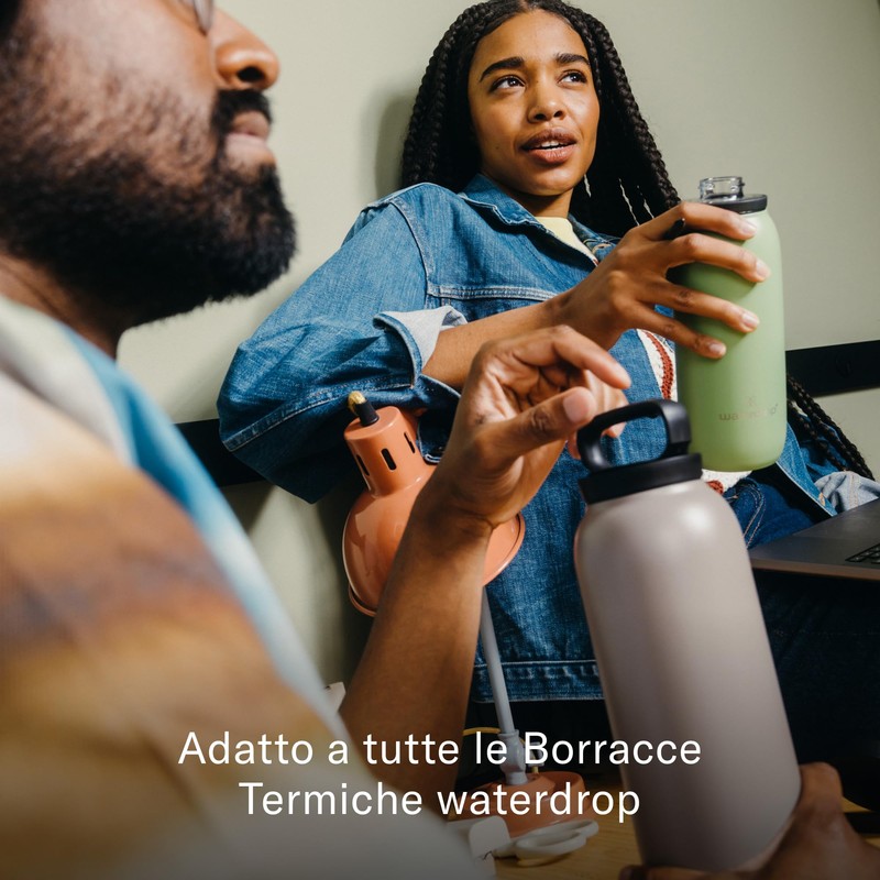 Waterdrop® drinking lid closure set, suitable for all multi-purpose bottles,