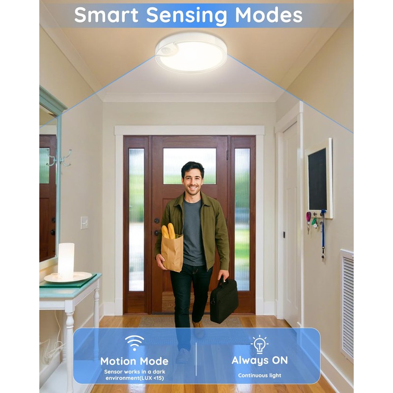 Rechargeable Motion Sensor Closet Light - IP54 Waterproof Shower Light