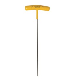 BONDHUS 9HT3/32 No. 15305 Total Length: 9.0 inches (229 mm), Hex T-Handle, 3/32 inches (229 mm), Shaft Length: 8.4 inches (214 mm), Handle Length: 3.1 inches (79 mm), Black Dyed