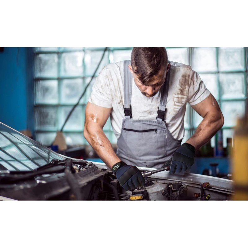 FOUR-AM Work Gloves Men & Women, Utility Mechanic Working Gloves
