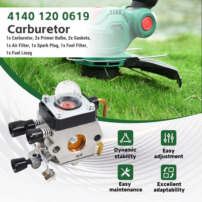 ALL-CARB FS55R Carburetor Carburetor Kit Replacement for Stihl FS45 FS46