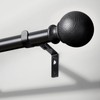 BRIOFOX BRIOFOX Black Curtain Rods for Windows 48 to 84