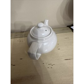 Hall NEW HALL BOSTON TEAPOT 10oz WHITE W/COVER NO 210