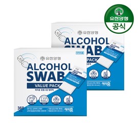 Happy Home Alcohol Swap Large Capacity 360 Sheets (2) / 해피홈 알콜스왑 대용량 360매 2개