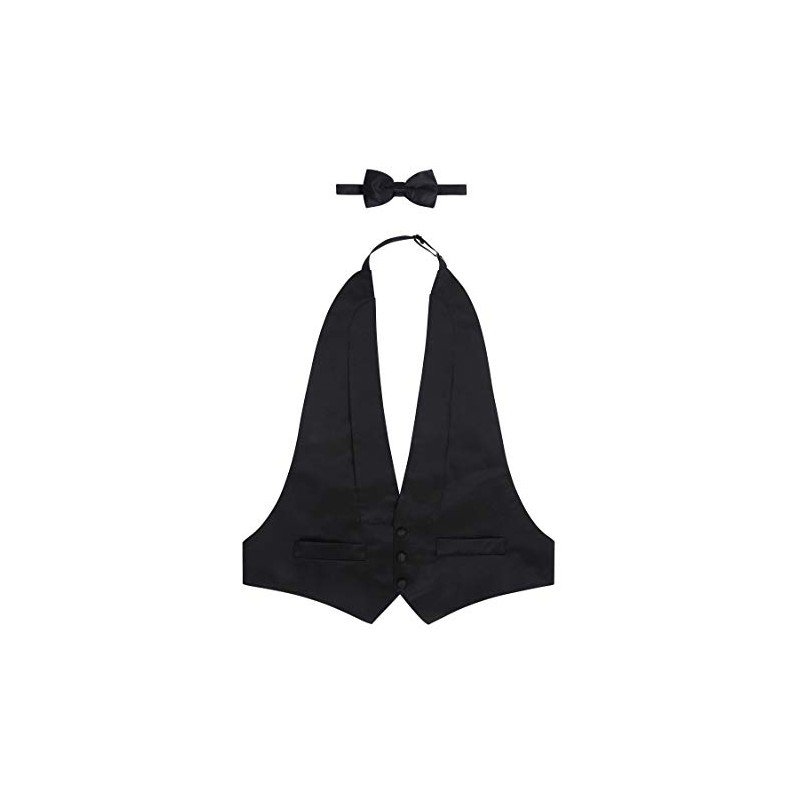 S.H. Churchill & Co. Men's Satin Backless Vest & Bow