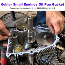 24-041-66-S Engines Oil Pan Gasket for Kohler Small Engines 61500, 61521, 61525, 61545, 61551, 61554, CV680-3012, CV680-3013 （with O-Ring）
