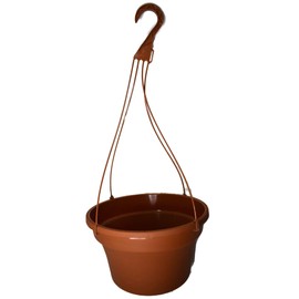 KOBA 12" Large Terra-Cotta Plastic Hanging Basket (10)
