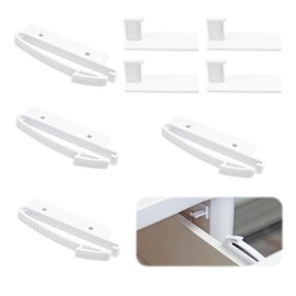 Kasoud Cupboard Locks for Children, 4PCS Child Locks for Kitchen Cupboards, Baby Proof Cupboard Locks, Child Safety Locks, Baby Safety Locks for Cabinet Cupboard and Other Furniture (White)