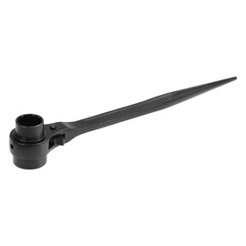 sourcing map 24 x 30 mm 12 Pin Scaffolding Podger Ratchet Wrench Socket Wrench Tool (Black)