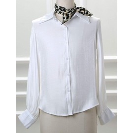 sourcing map Women's Square Neck Scarf Colourful Leopard Neckerchief Handkerchief, beige