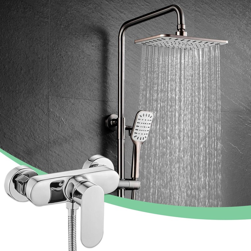 Bocguy Shower Mixer Tap Single Lever Shower Mixer Tap Surface-Mounted