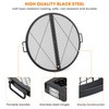 Stanbroil X-Marks Fire Pit Cooking Grate, Foldable Round Grill Grate