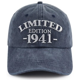 83th Birthday Gifts for Men Women, Limited Edition 1941 Hat, Adjustable Embroidered 83 Years Old Party Decorations Baseball Cap for Dad Mom Grandpa Grandma