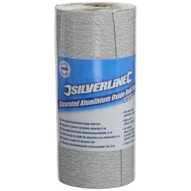 Silverline 571521 Stearated Aluminium Oxide Roll 5m 240 Grit