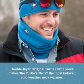 Original Turtle Fur Fleece - The Turtle's Neck, Heavyweight Neck Warmer, Navy