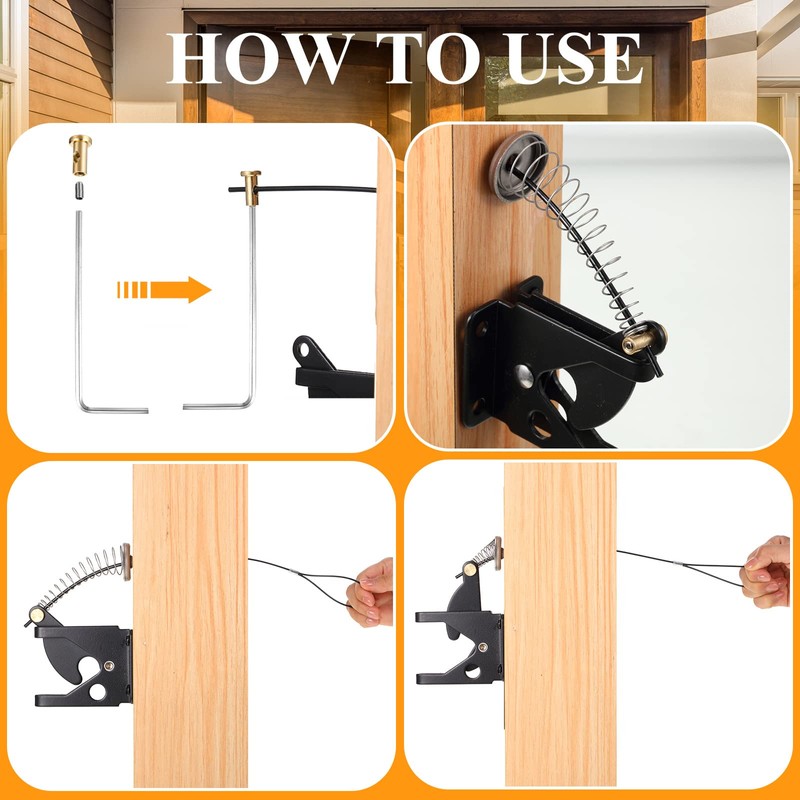 Hotop Self Locking Gate Gravity Latch Stainless Steel Spring Loaded