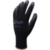 Everest 10 Pairs 13G Natural Rubber Backless Gloves, Medium, Black