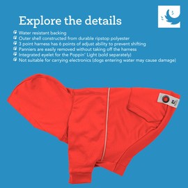 RC Pets Water Repellent, Reflective, Fleece Revolve Hoodie | Small, Goji Berry